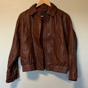 NWT Levi’s Brown Relaxed Fit Leather Jacket